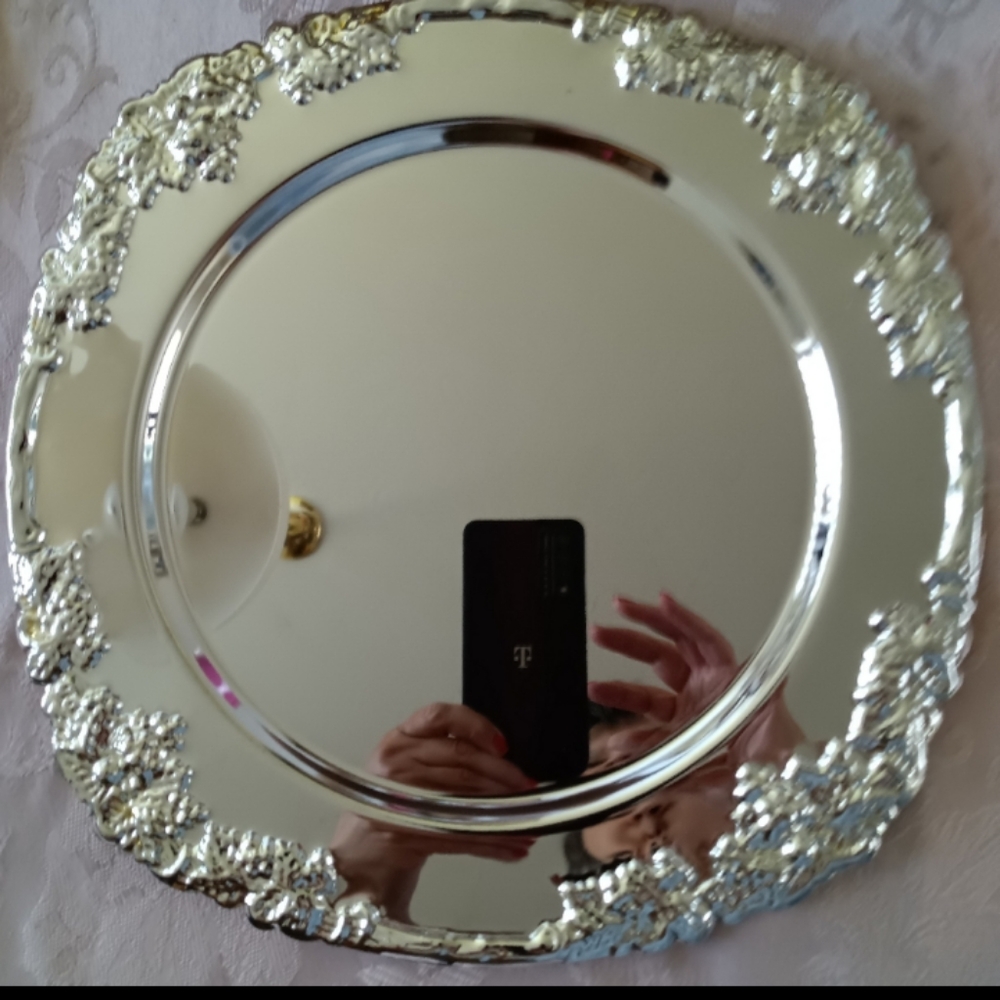 Silver  🪞Tray/Charger